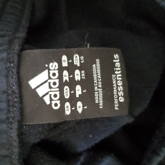 Men's Large Adidas Black Sweatpants - Picture 5 of 6